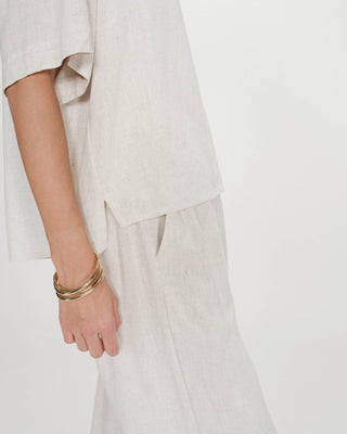 Top manches courtes sable Violon