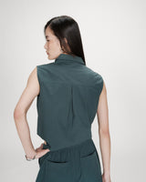 Chemise en coton emeraude Vero