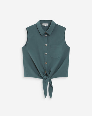 Chemise en coton emeraude Vero