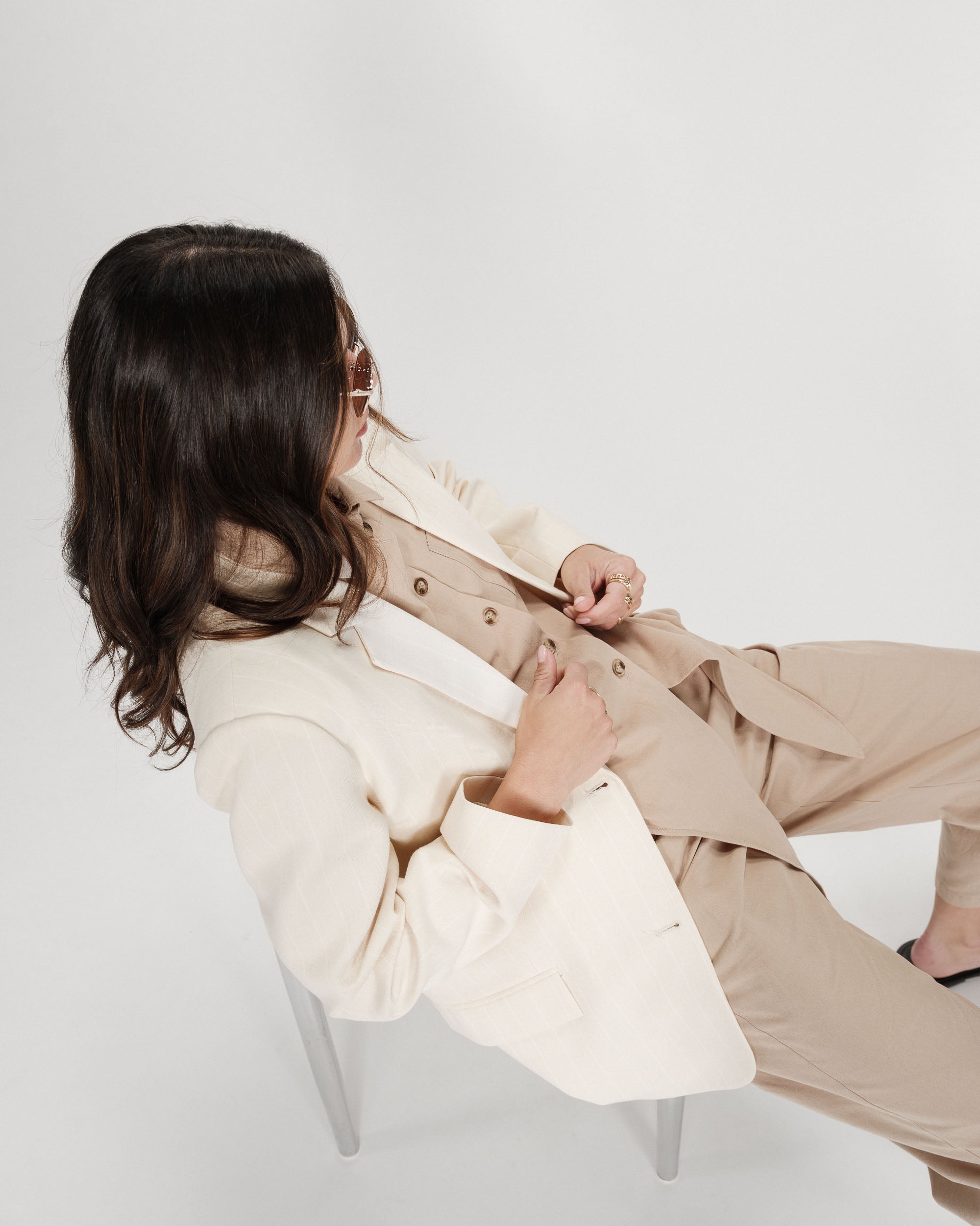 Chemise en coton sable Vero