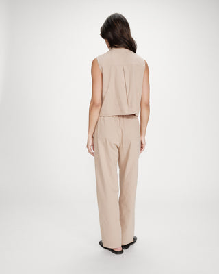 Chemise en coton sable Vero