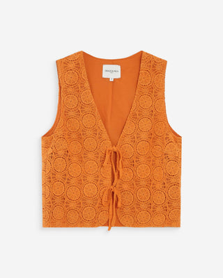 Top en crochet or Vony