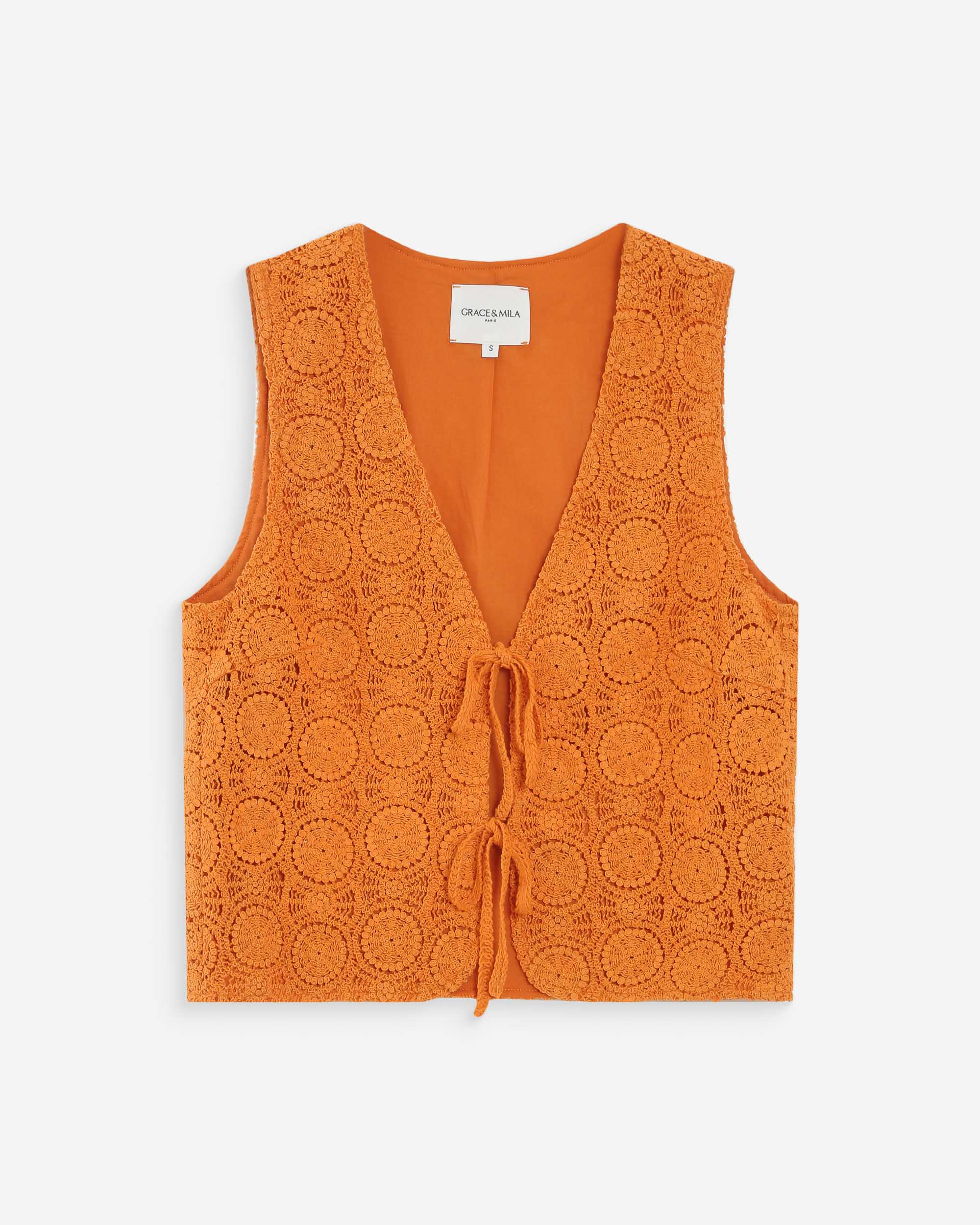 Top de crochet or Vony