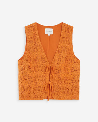 Top en crochet or Vony