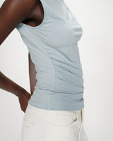Top sans manches drapé ciel Valley