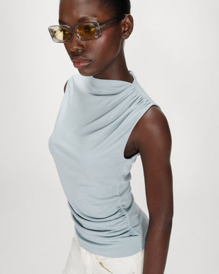 Top sans manches drapé ciel Valley