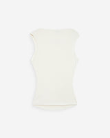 Top sans manches drapé ivoire Valley