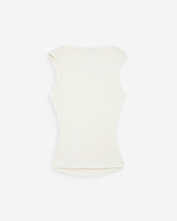 Top sans manches drapé ivoire Valley