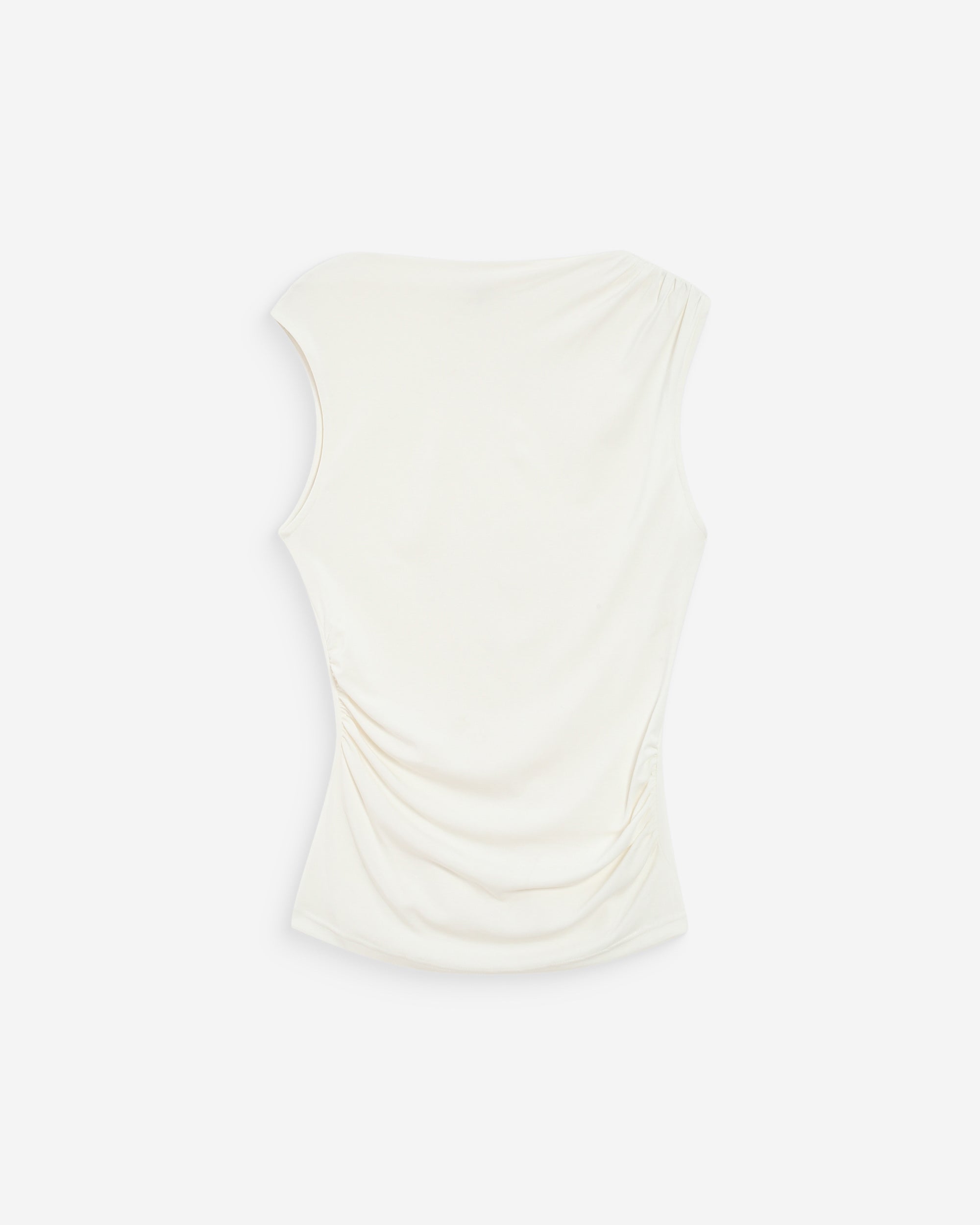 Top sans manches drapé ivoire Valley