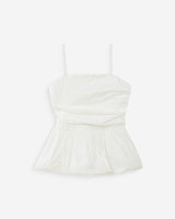 Top peplum ajustado ivoire Valo