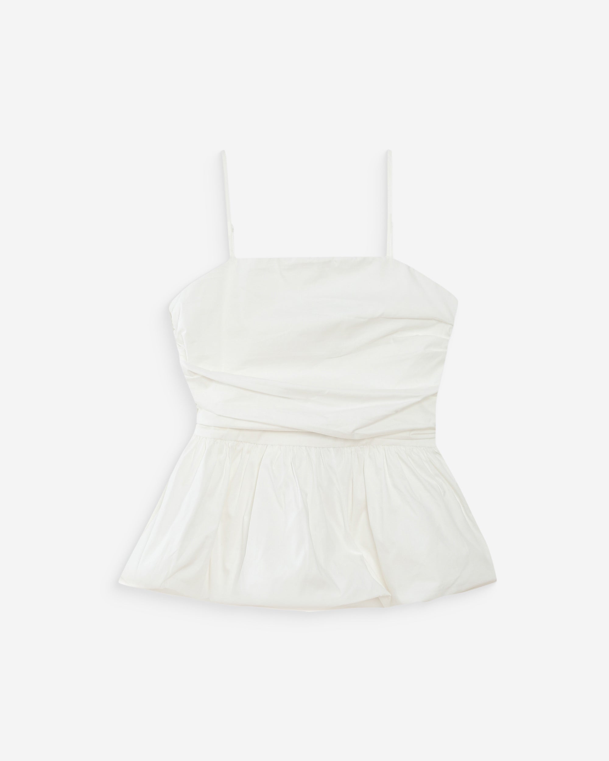 Top peplum ajustado ivoire Valo