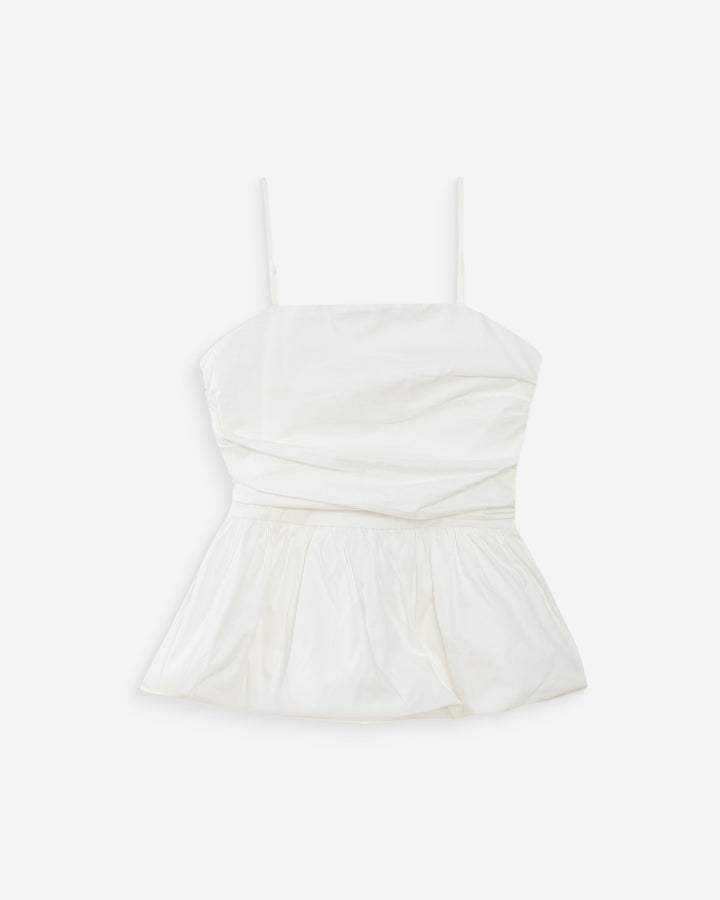 Top peplum ajustado ivoire Valo