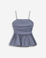 Top peplum ajustado marine Valo