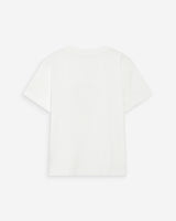 Camiseta de algodón con mensaje ivoire Vanders