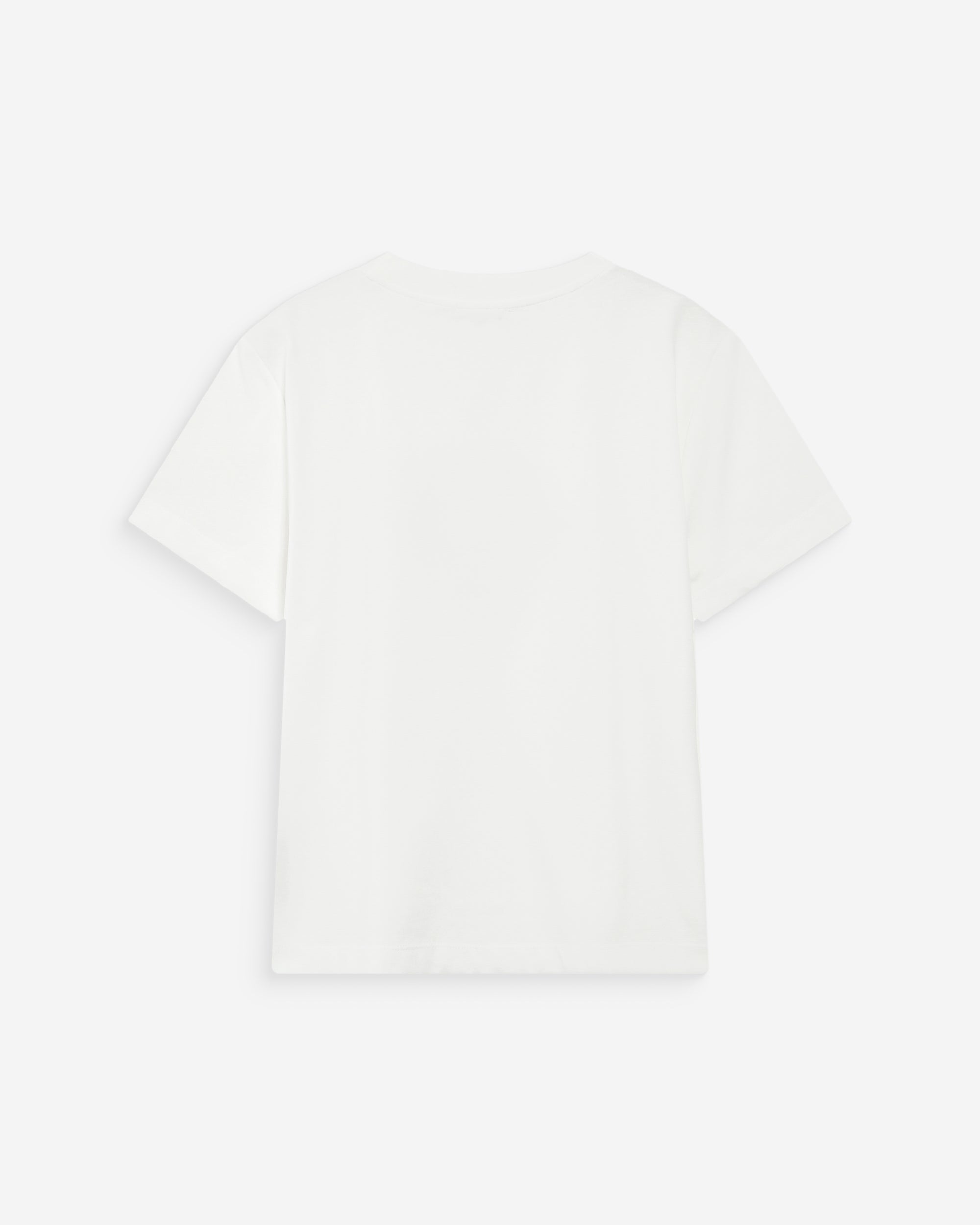 Camiseta de algodón con mensaje ivoire Vanders