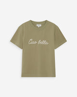 Camiseta de algodón con mensaje sauge Vanders