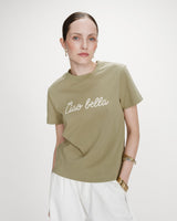 Camiseta de algodón con mensaje sauge Vanders