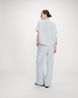 Chemise large à rayures bleuet Vercia