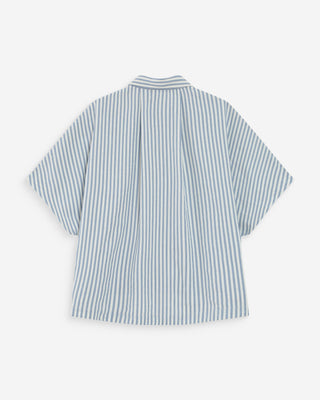 Chemise large à rayures bleuet Vercia