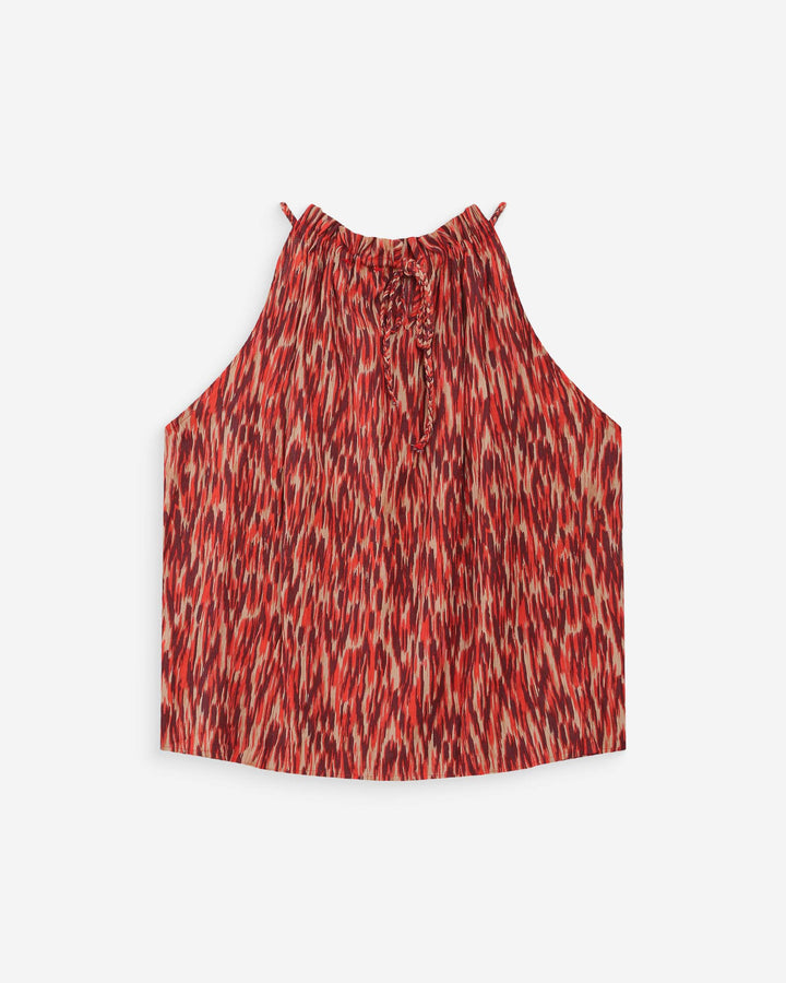 Top fluide imprimé sanguine Votello