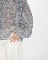 Blouse imprimée ciel Vertueuse