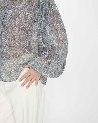 Blouse imprimée ciel Vertueuse