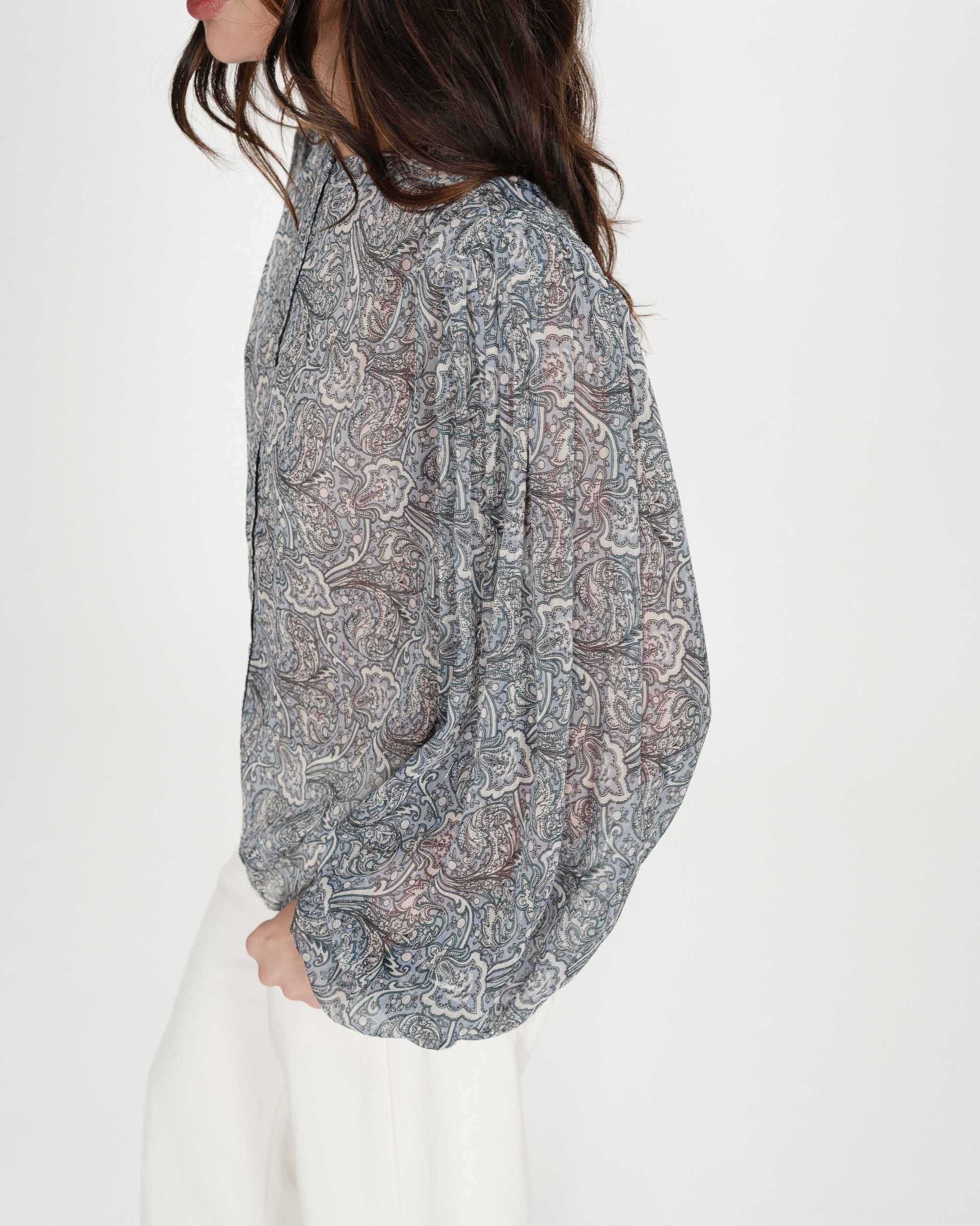 Blouse imprimée ciel Vertueuse