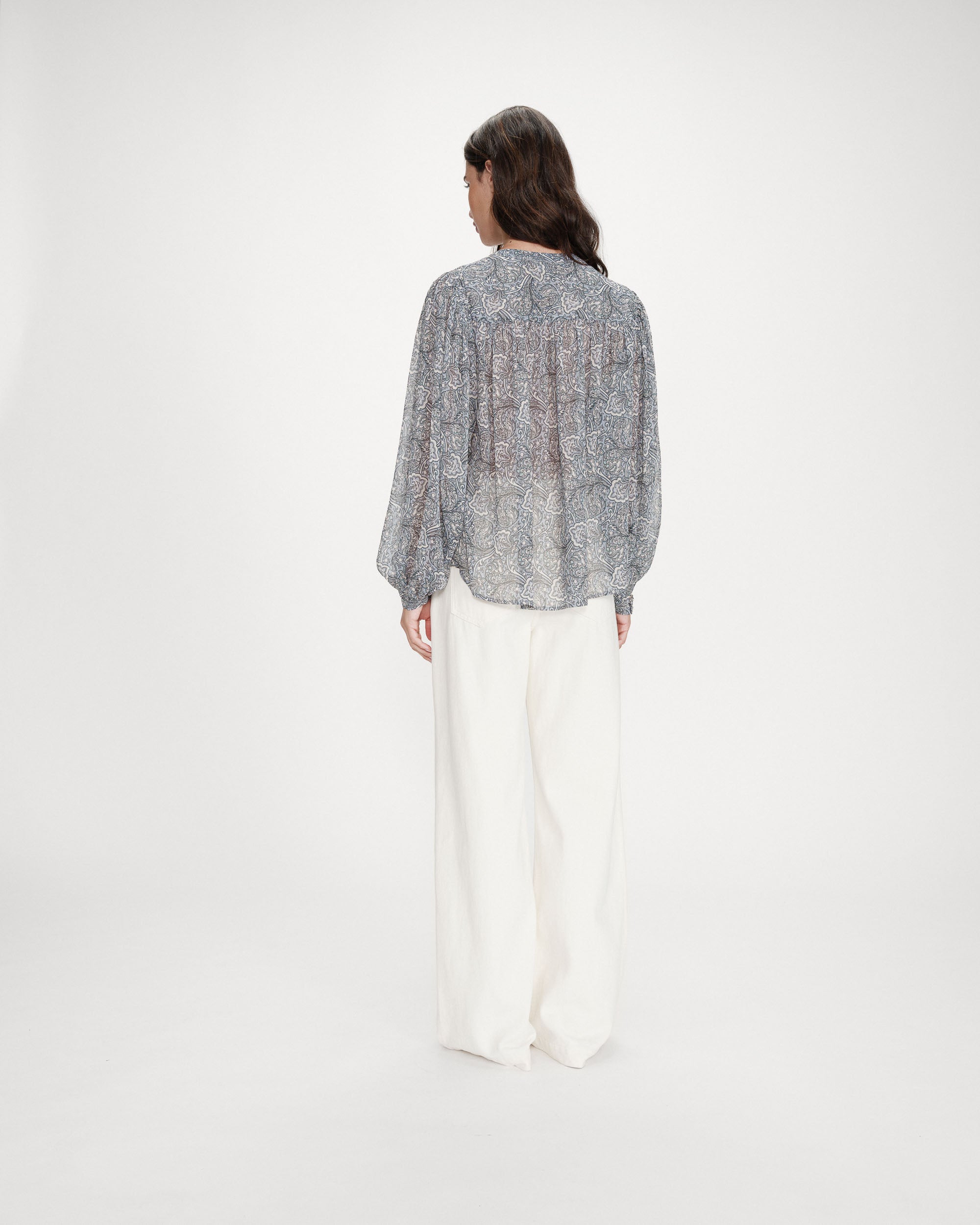 Blouse imprimée ciel Vertueuse