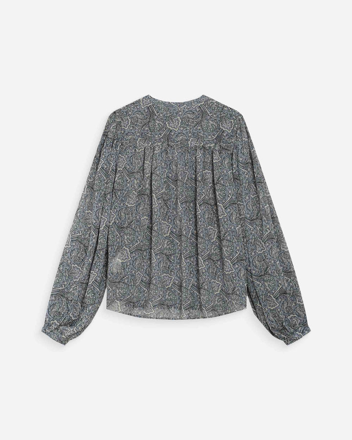 Blusa estampada bohemia ciel Vertueuse