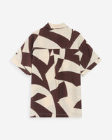 Chemise courte imprimée chocolat Veil