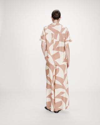 Chemise courte imprimée mocha Veil