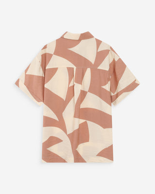 Chemise courte imprimée mocha Veil