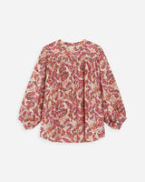 Blouse imprimée florale peche Vezia