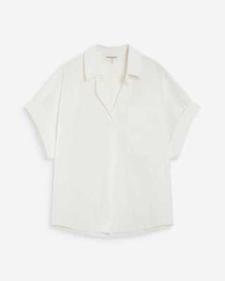 Blouse large en coton ivoire Versigny