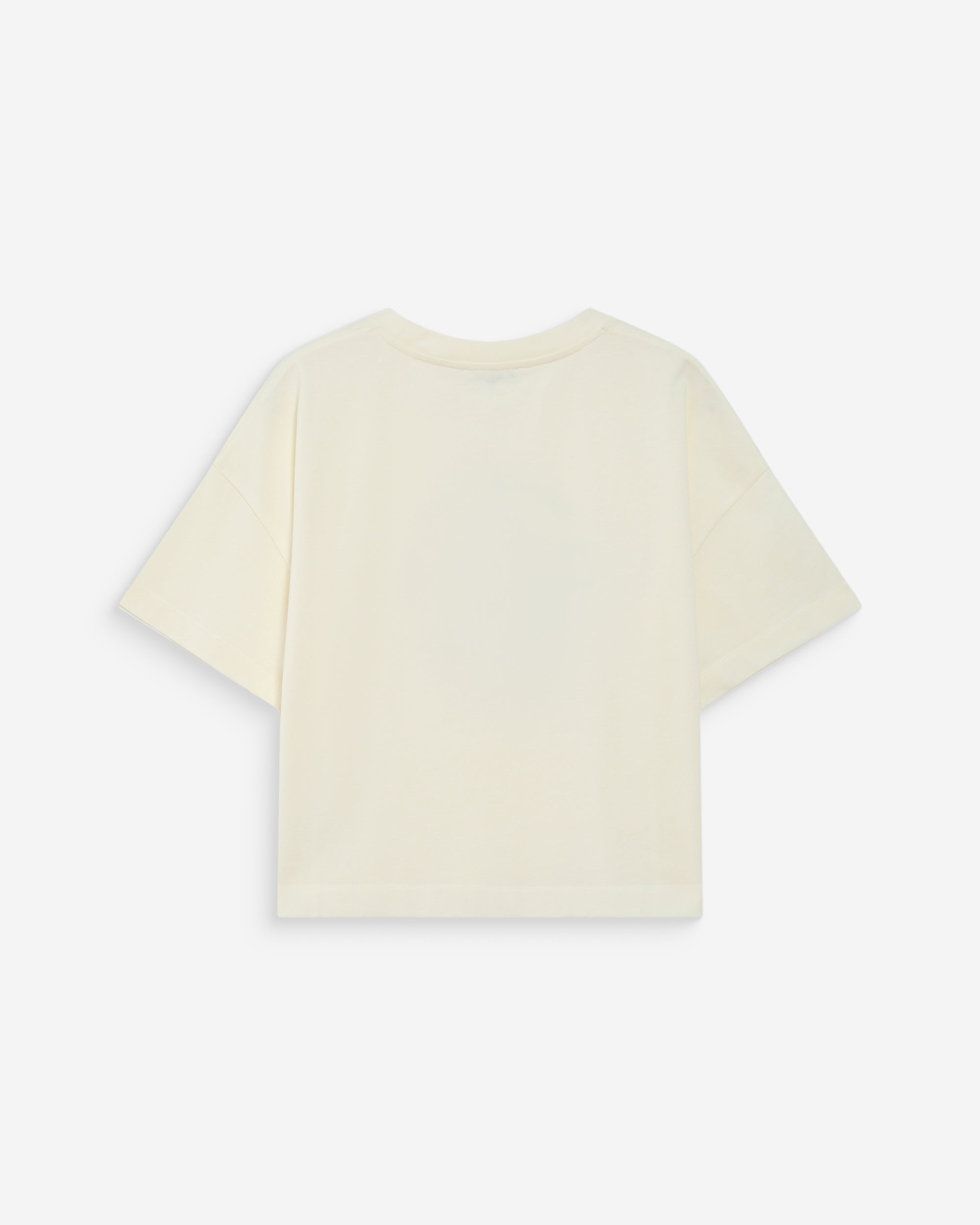 Oversized cotton slogan top ecru Voss