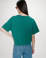 Top oversize à message vert Voss