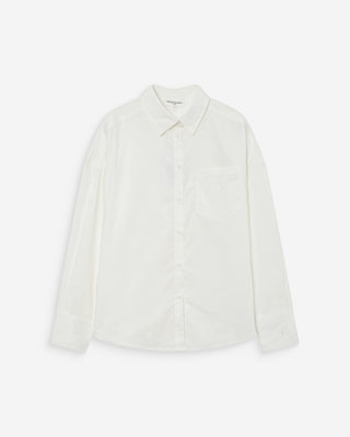 Chemise oversize en coton ivoire Valerie