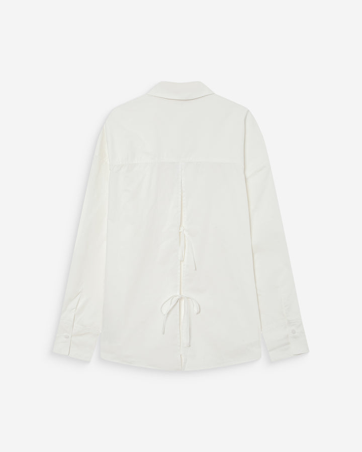 Chemise oversize en coton ivoire Valerie