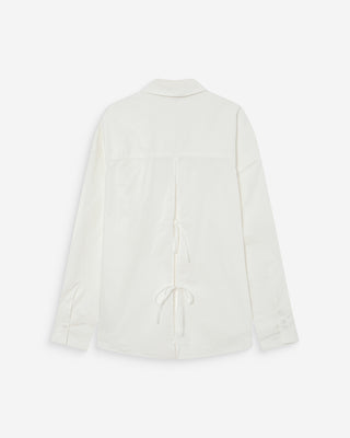 Chemise oversize en coton ivoire Valerie
