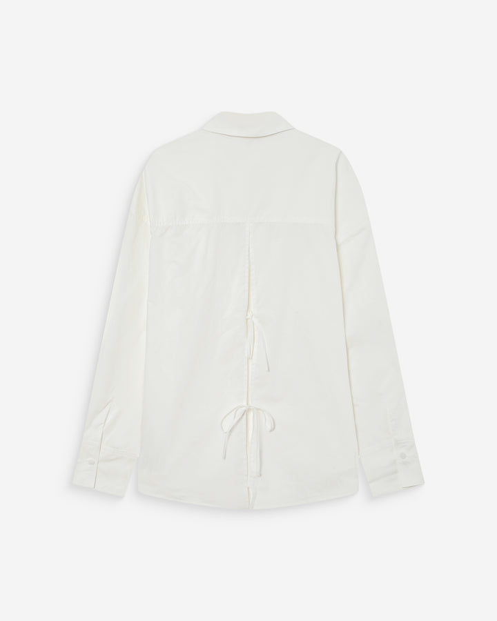 Chemise oversize en coton ivoire Valerie