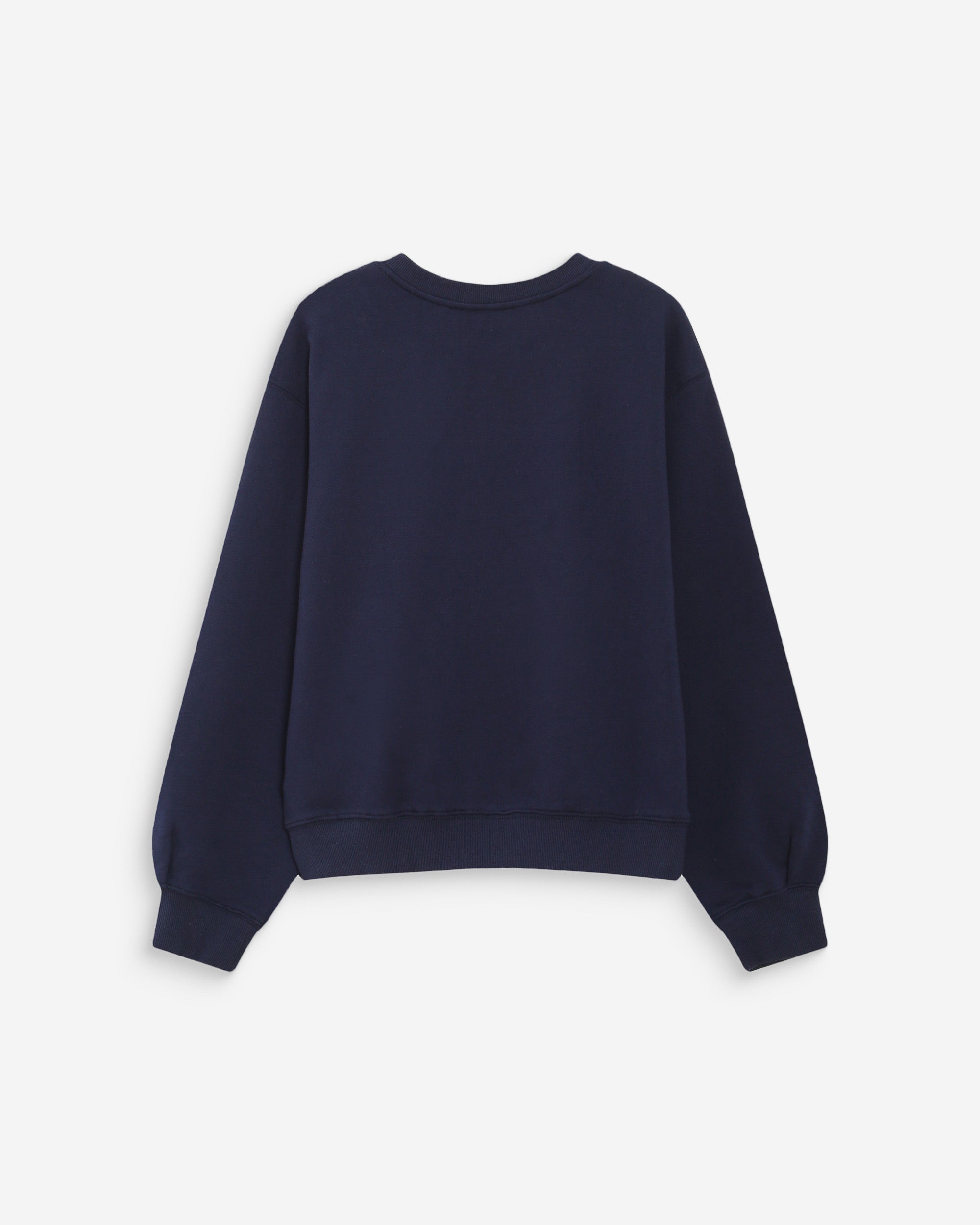 Sudadera cuello redondo con pliegues y botones marine Vonan