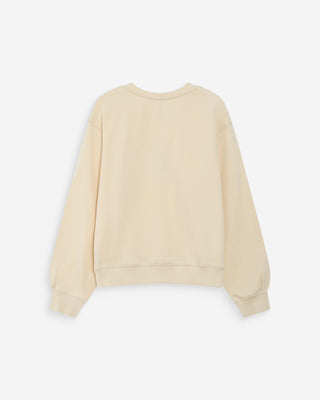 Sweatshirt avec boutons vanille Vonan