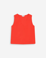 Top sans manches col V sanguine Vagabond