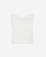 Top bustier de punto ecru Valazzio