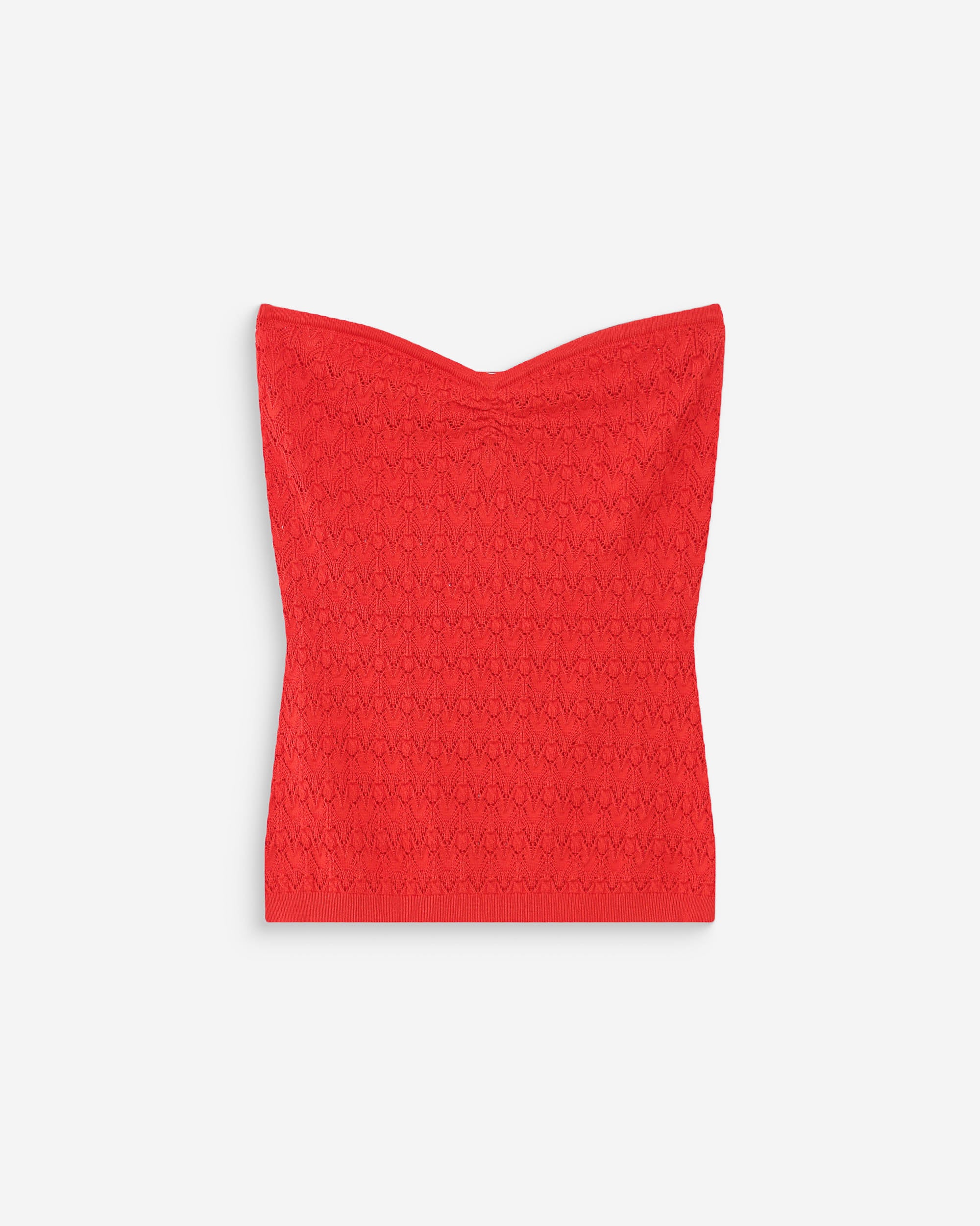 Top bustier de punto escote corazón sanguine Valazzio