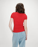 Pull en fine maille rouge Vendredi