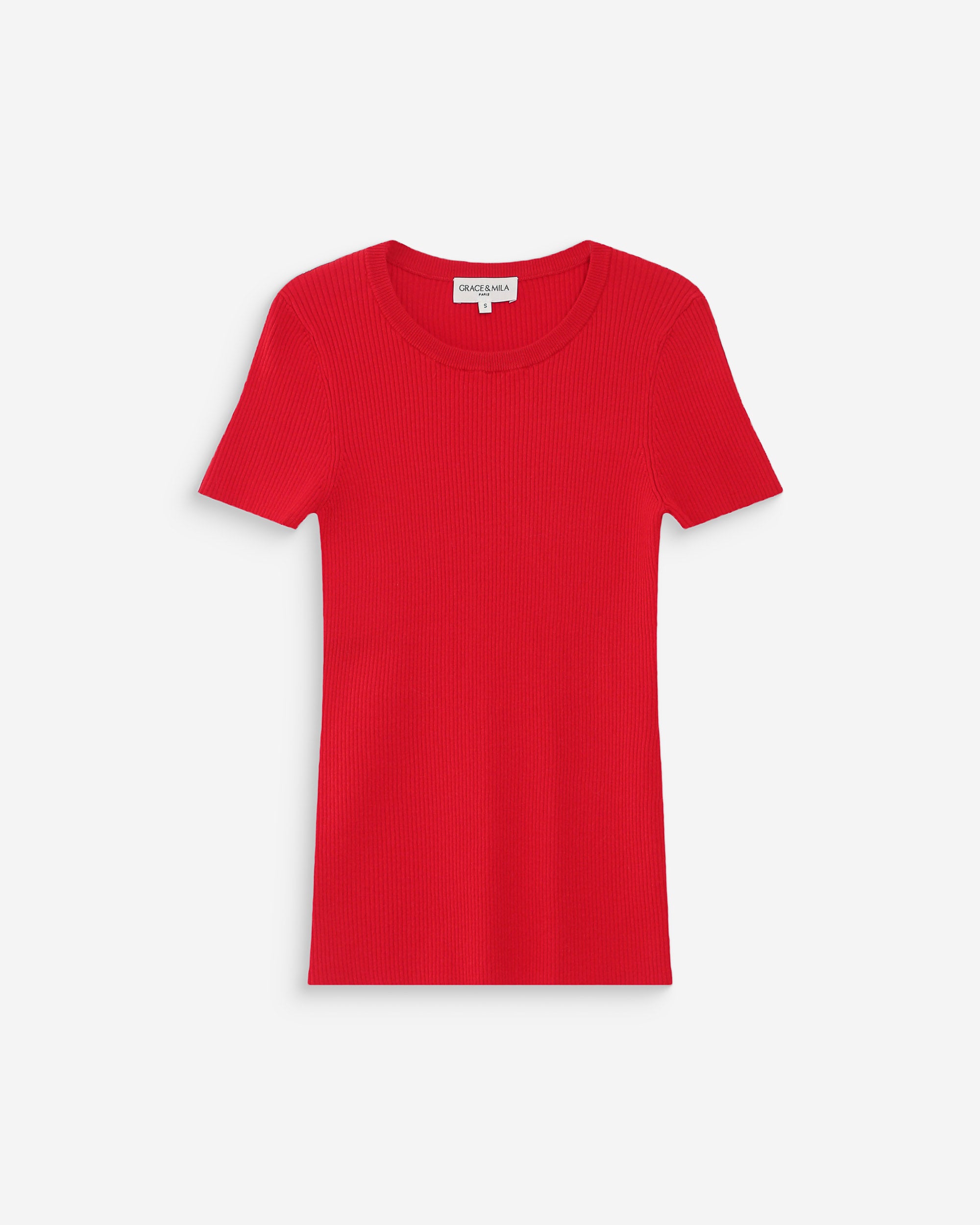 Pull en fine maille rouge Vendredi