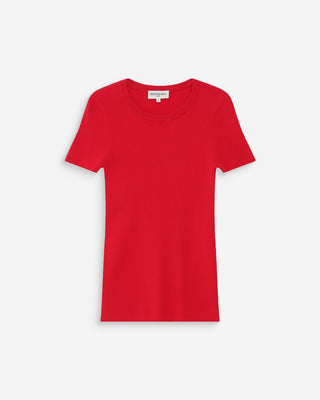 Pull en fine maille rouge Vendredi