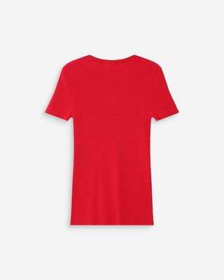 Pull en fine maille rouge Vendredi