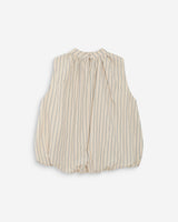 Top ballon en popeline vanille Vanya